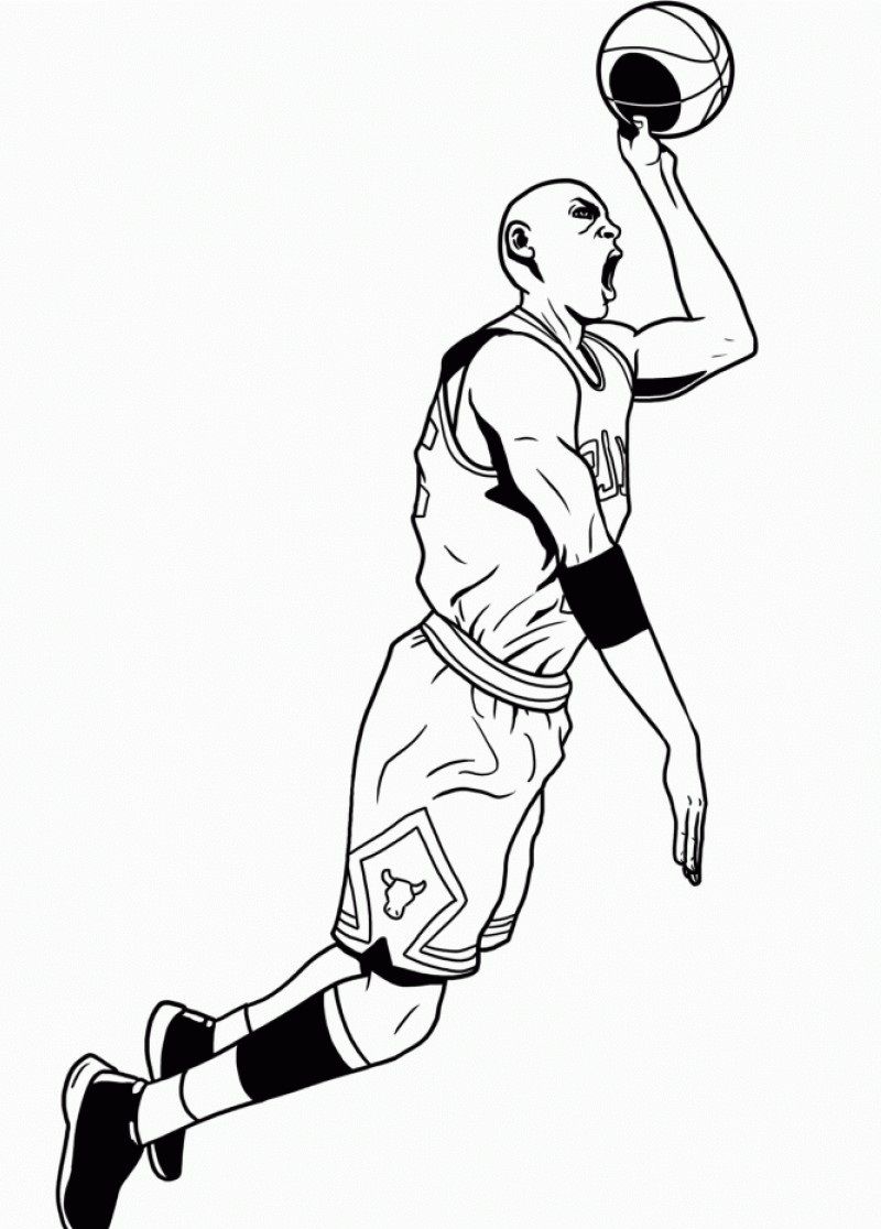 32 Legendary Michael Jordan Coloring Pages Printable 9