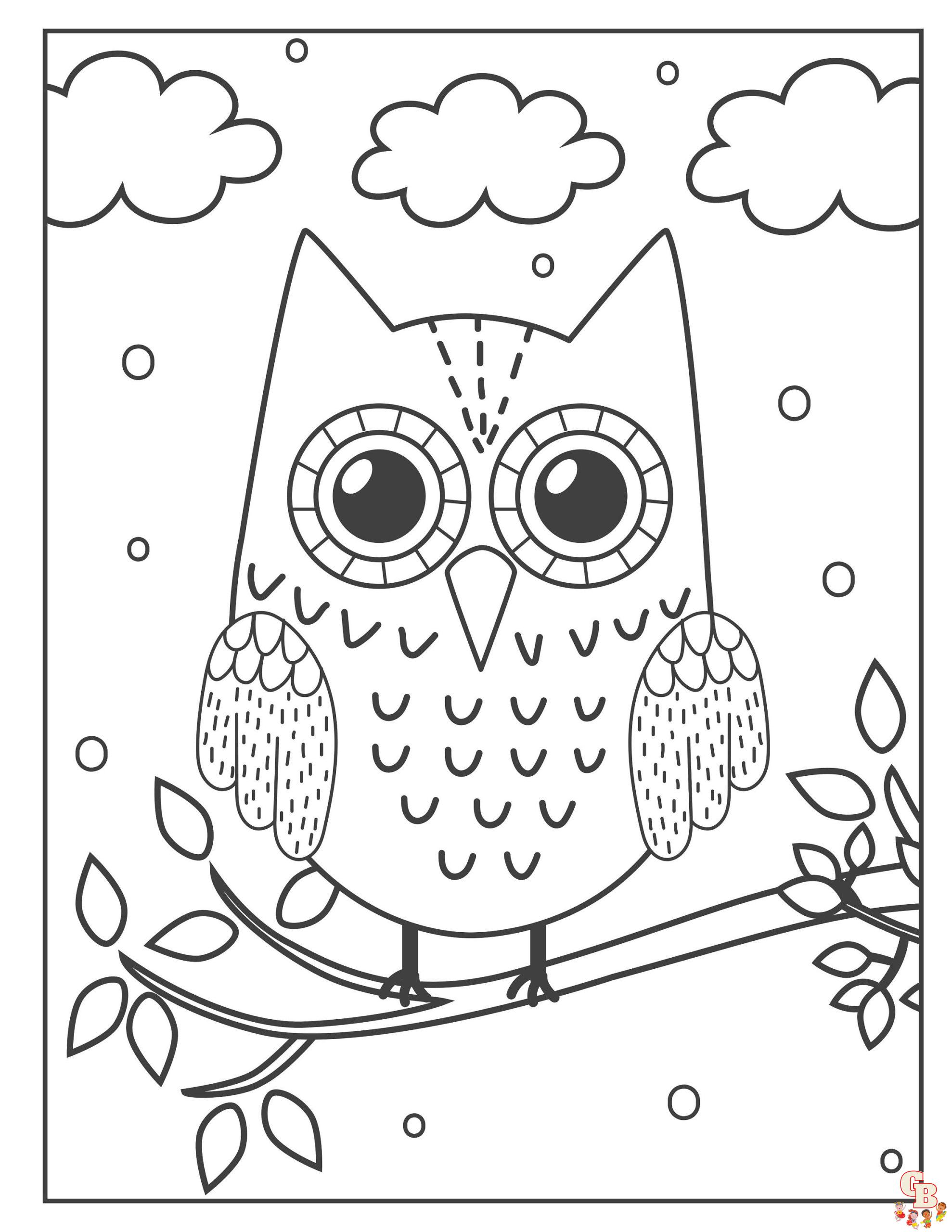 owl coloring pages for adults printable jpg