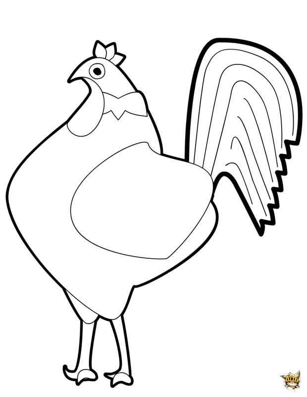 32 Rooster Coloring Pages Printable 11