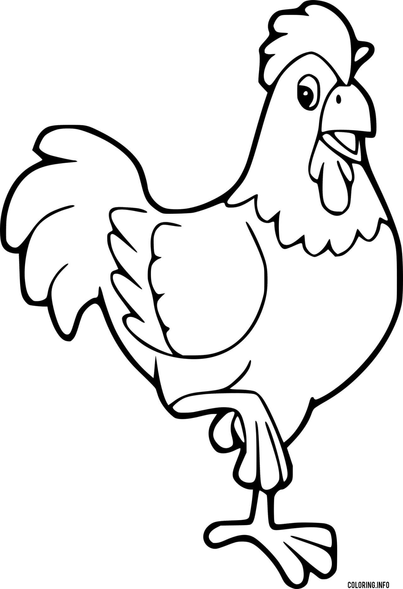 rooster coloring pages printable jpg