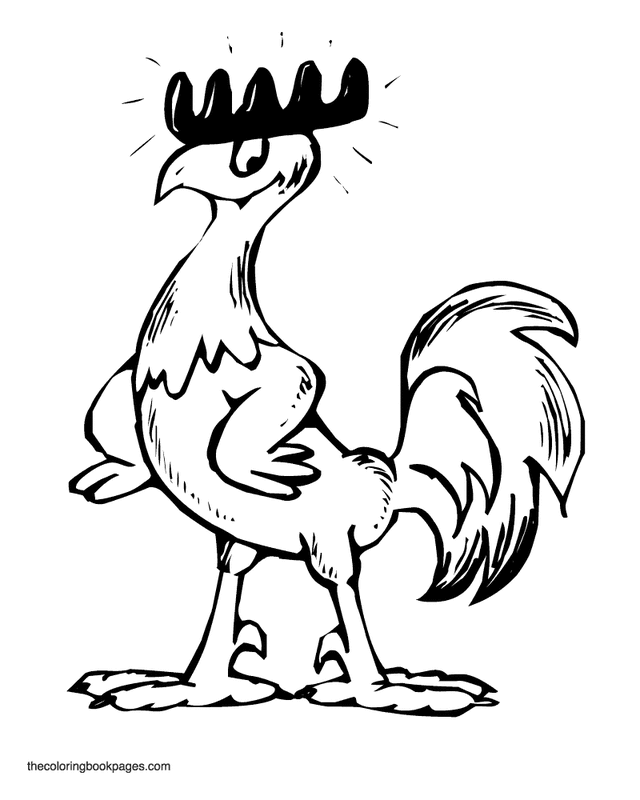 32 Rooster Coloring Pages Printable 6