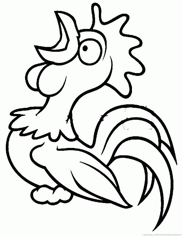 32 Rooster Coloring Pages Printable 9