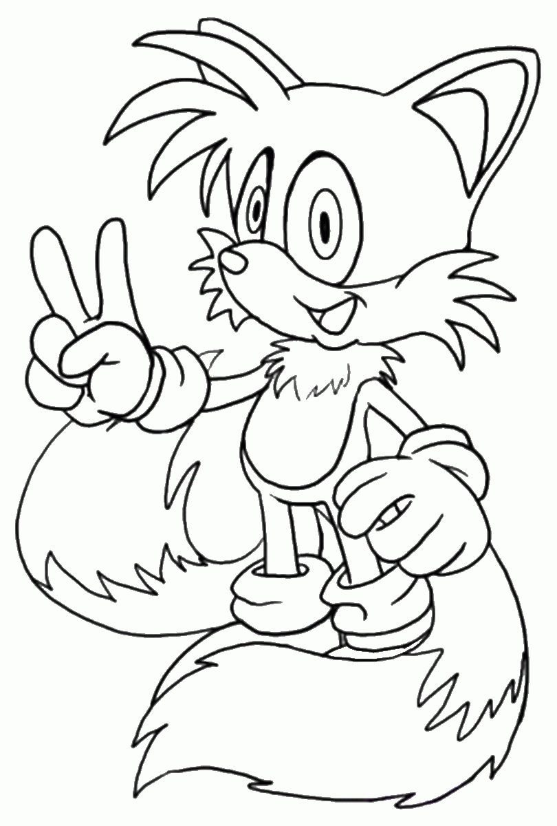 32 Sonic Hedgehog Characters Coloring Pages Printable 10