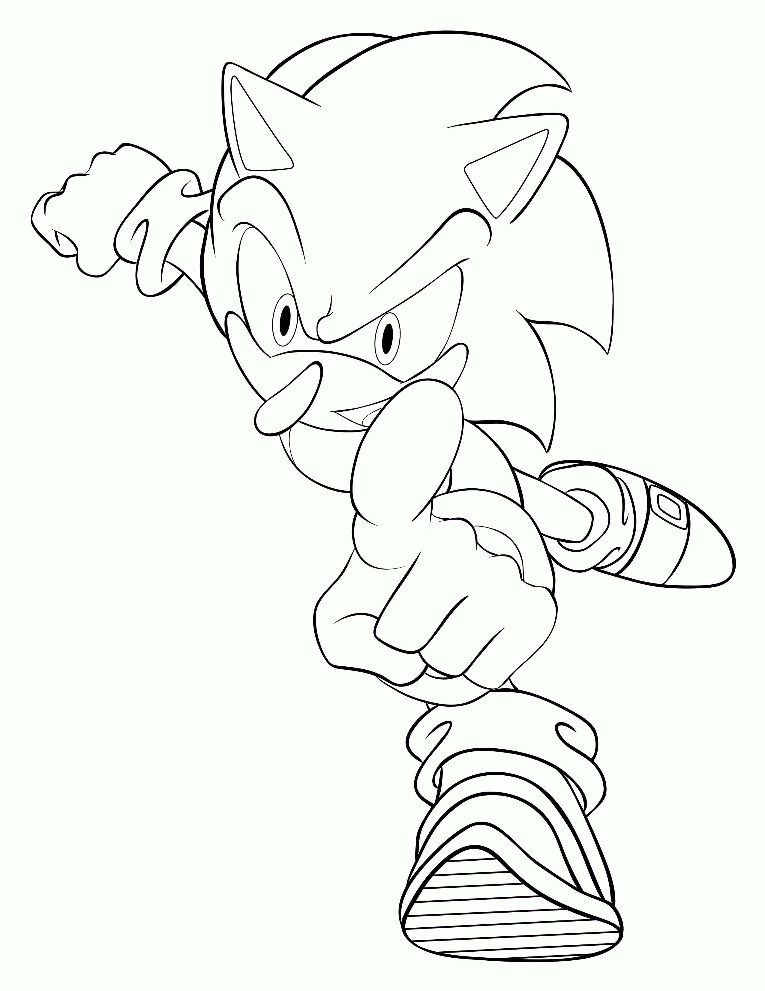 sonic hedgehog characters coloring pages printable jpg