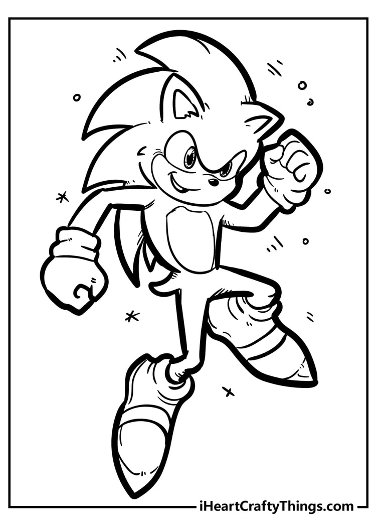 32 Sonic Hedgehog Characters Coloring Pages Printable 2