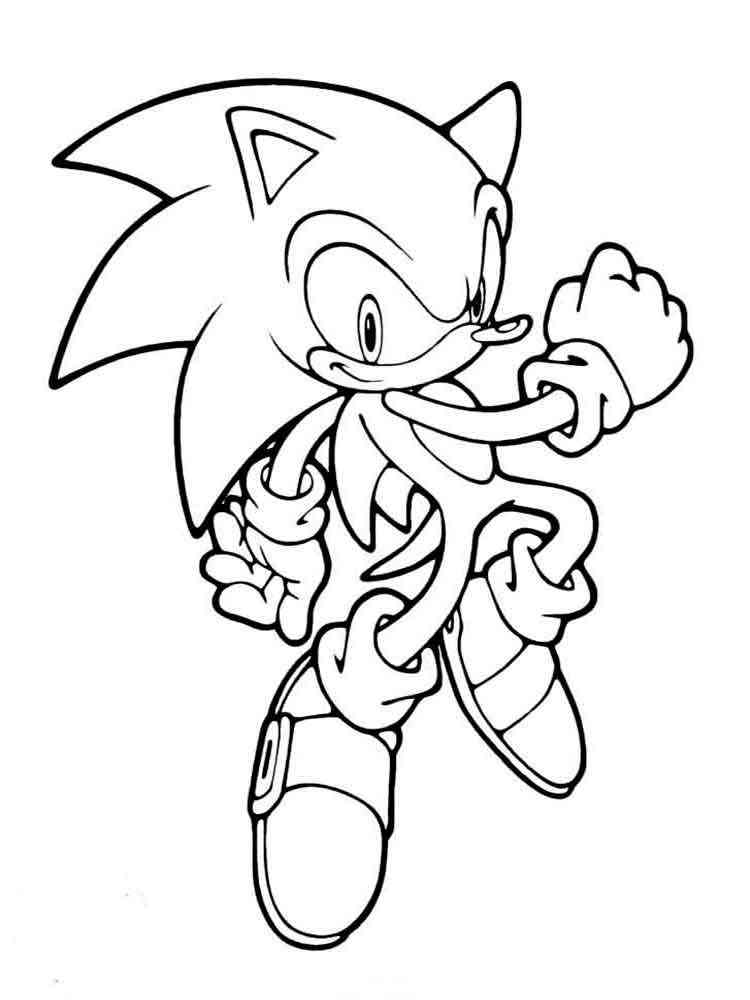 sonic hedgehog characters coloring pages printable jpg