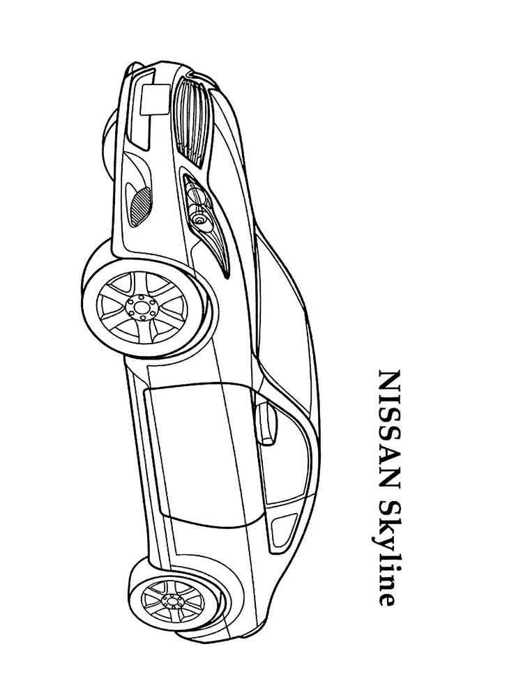 32 Speedy Nissan Coloring Pages Printable 29