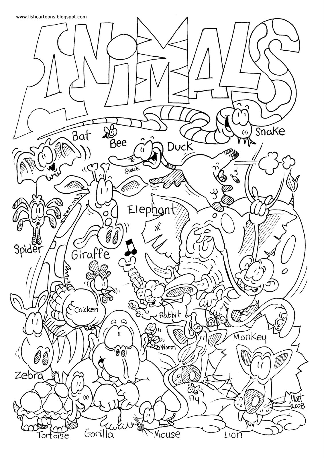 zoo coloring pages for kids printable jpg