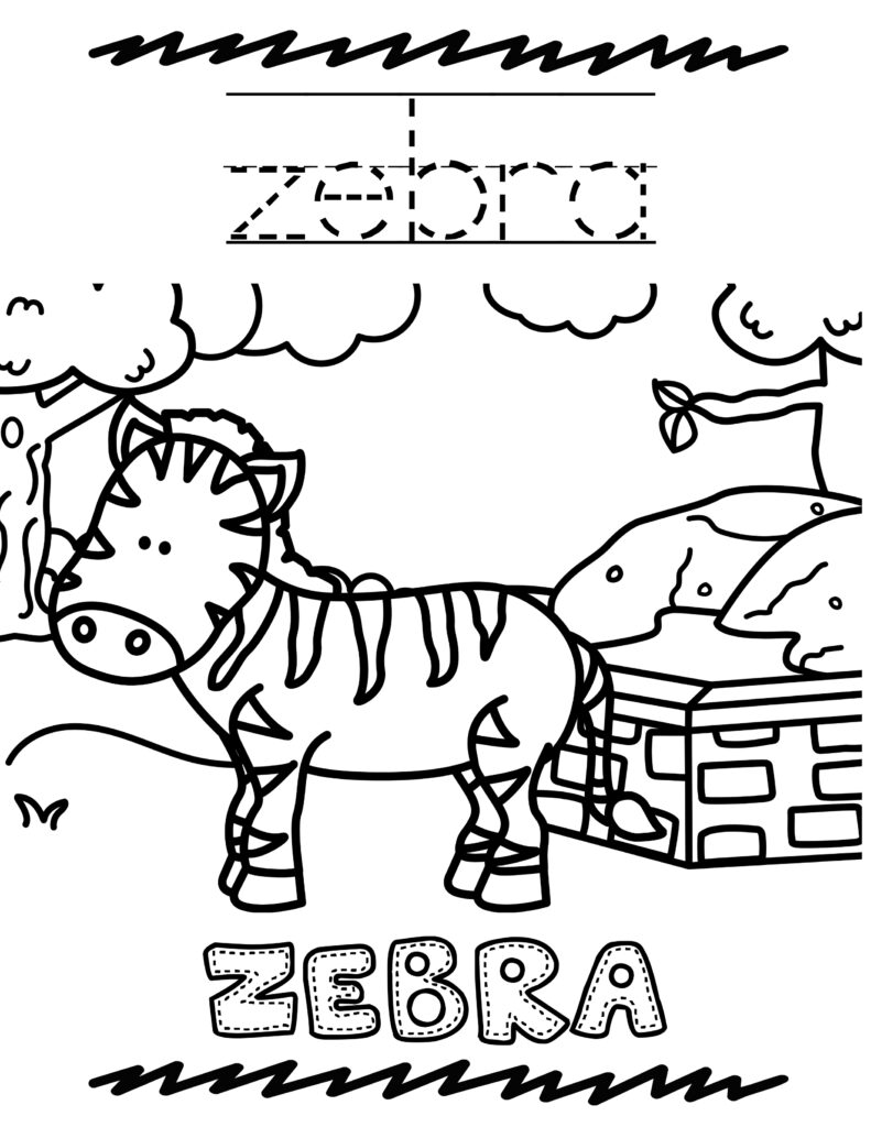 zoo coloring pages for kids printable jpg