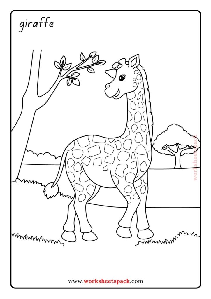 zoo coloring pages for kids printable jpg