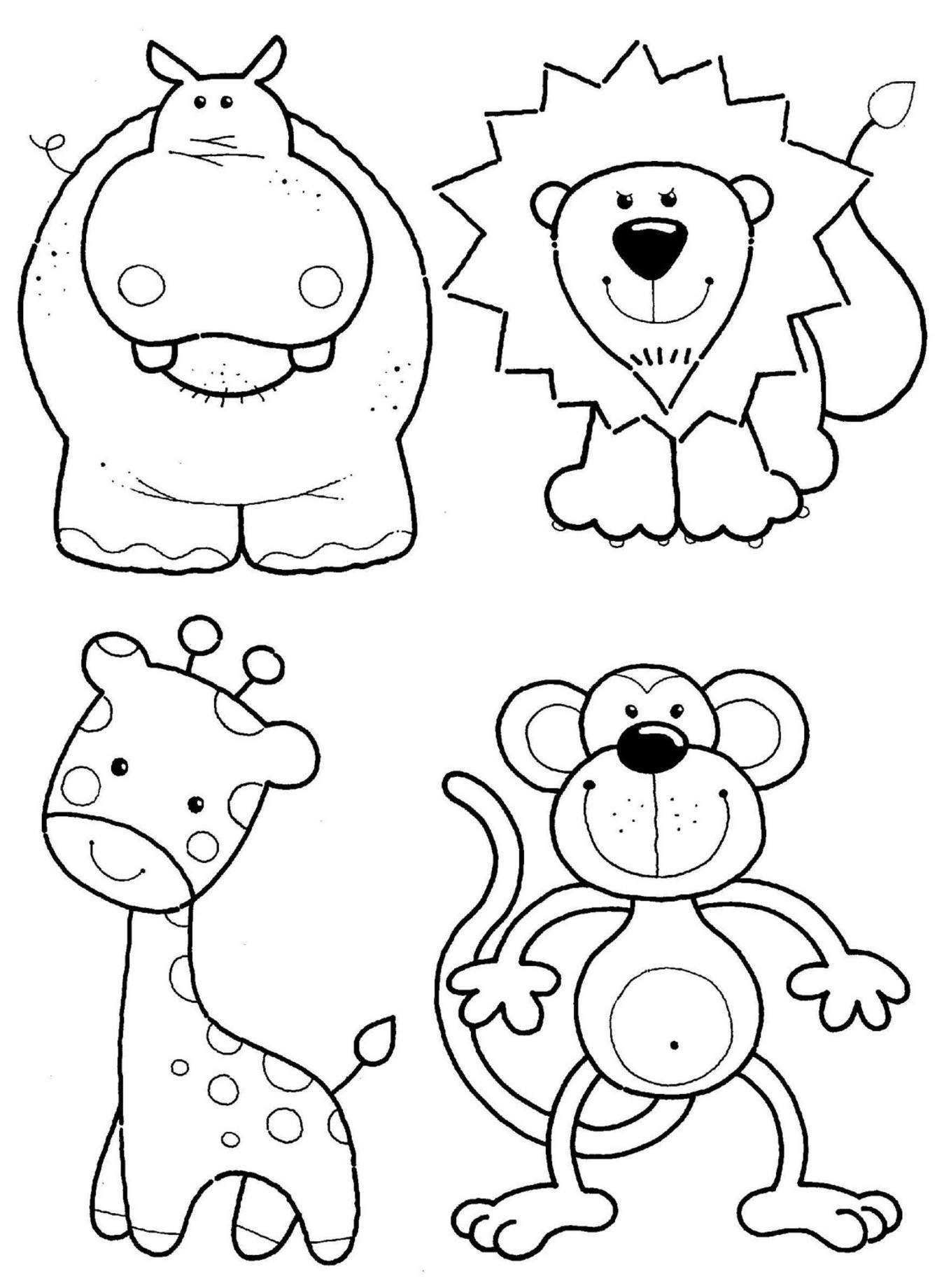 32 Zoo Coloring Pages for Kids Printable 33