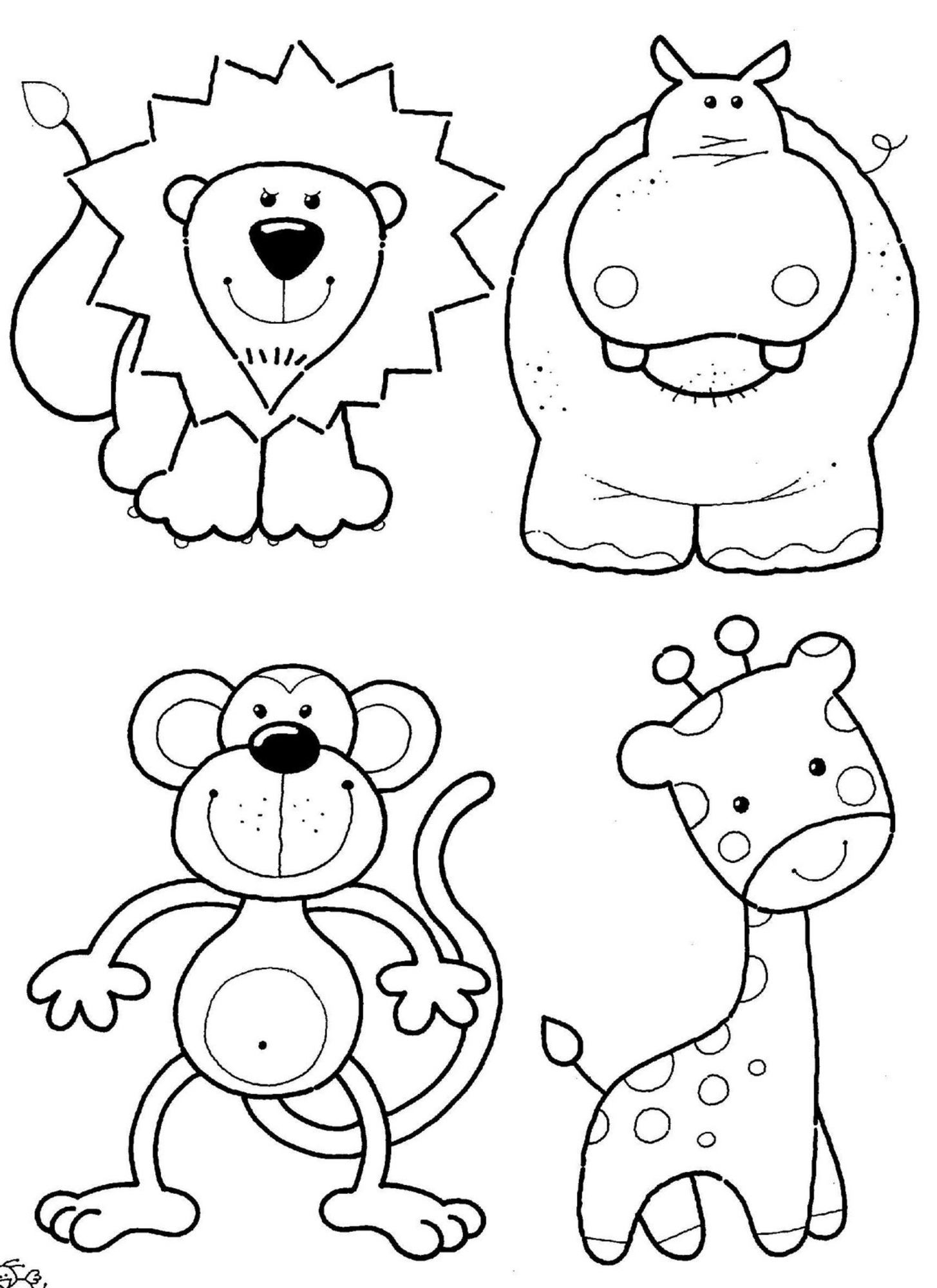 32 Zoo Coloring Pages for Kids Printable 34