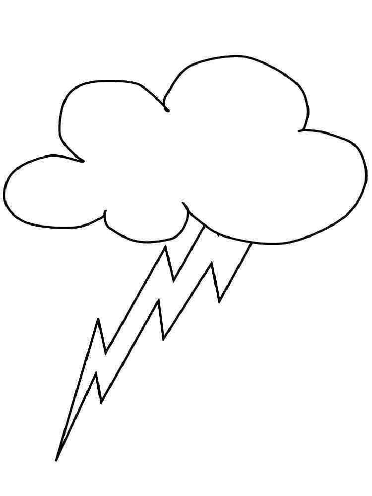 33 Electrifying Lightning Coloring Pages Printable 2