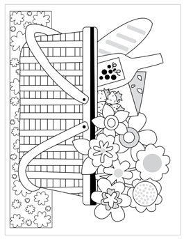 fun picnic coloring pages printable jpg