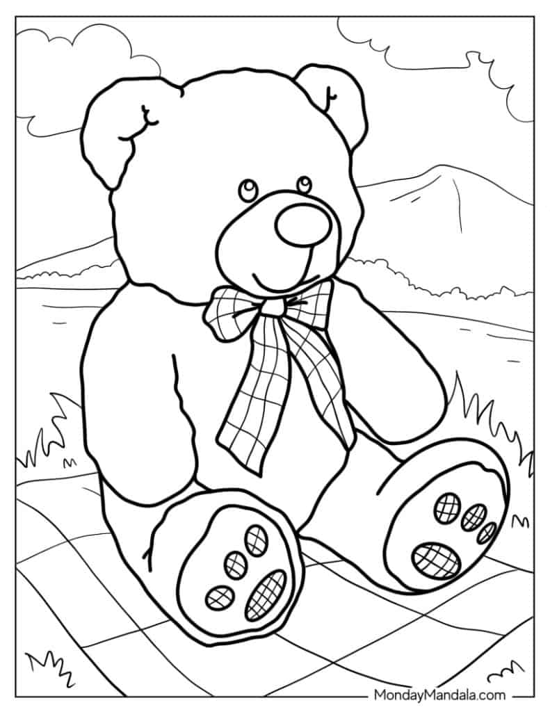 fun picnic coloring pages printable jpg