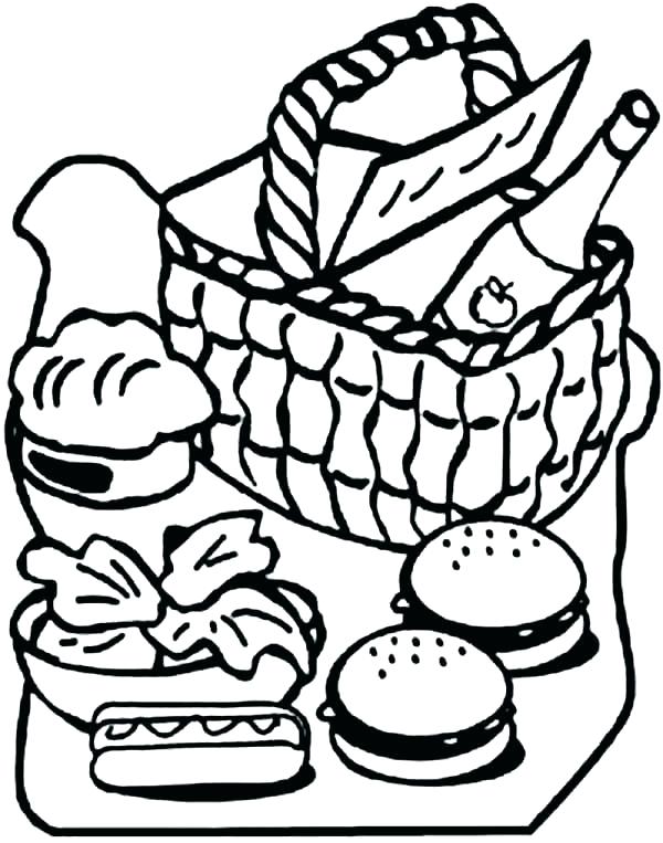 33 Fun Picnic Coloring Pages Printable 32