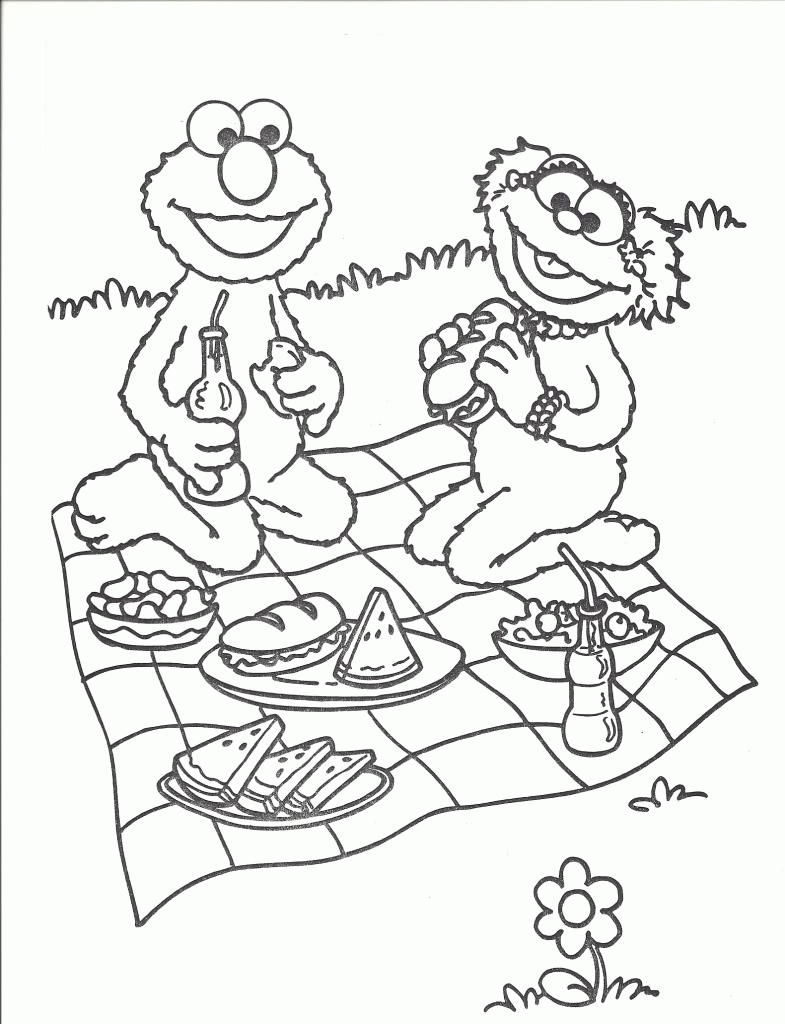 33 Fun Picnic Coloring Pages Printable 34