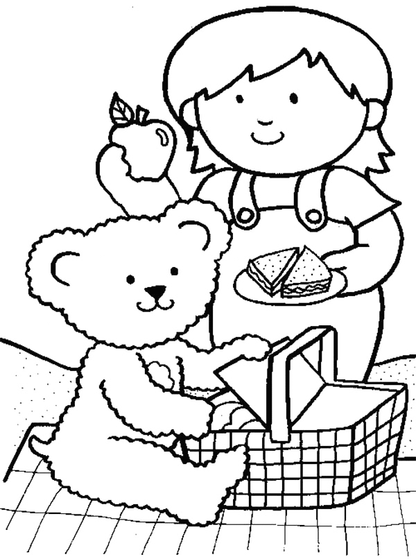 fun picnic coloring pages printable jpg