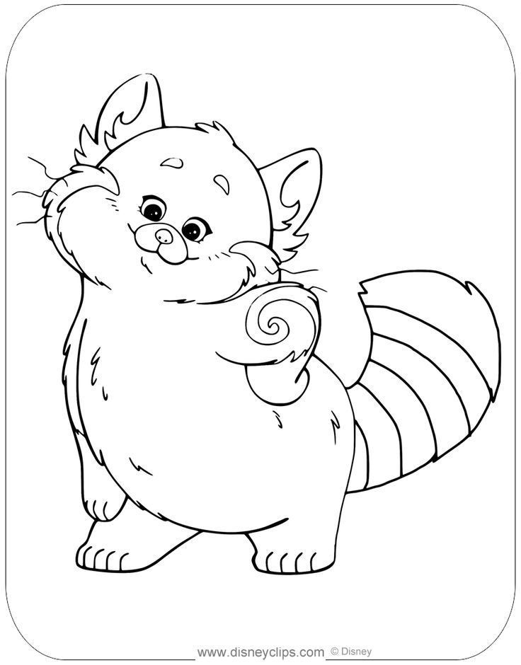 33 Red Panda Coloring Turning Red Coloring Pages Printable 2