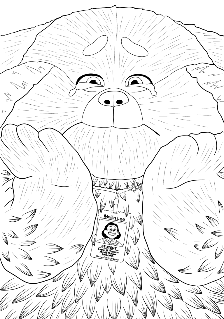 33 Red Panda Coloring Turning Red Coloring Pages Printable 7