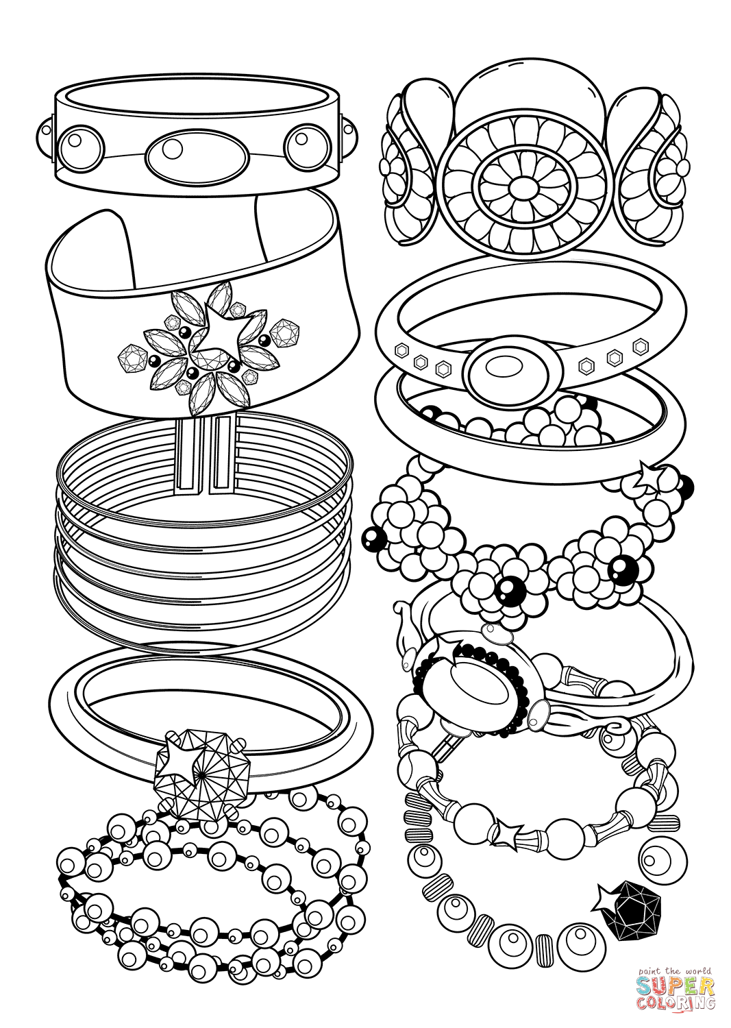 33 Shiny Jewelry Coloring Pages Printable 26