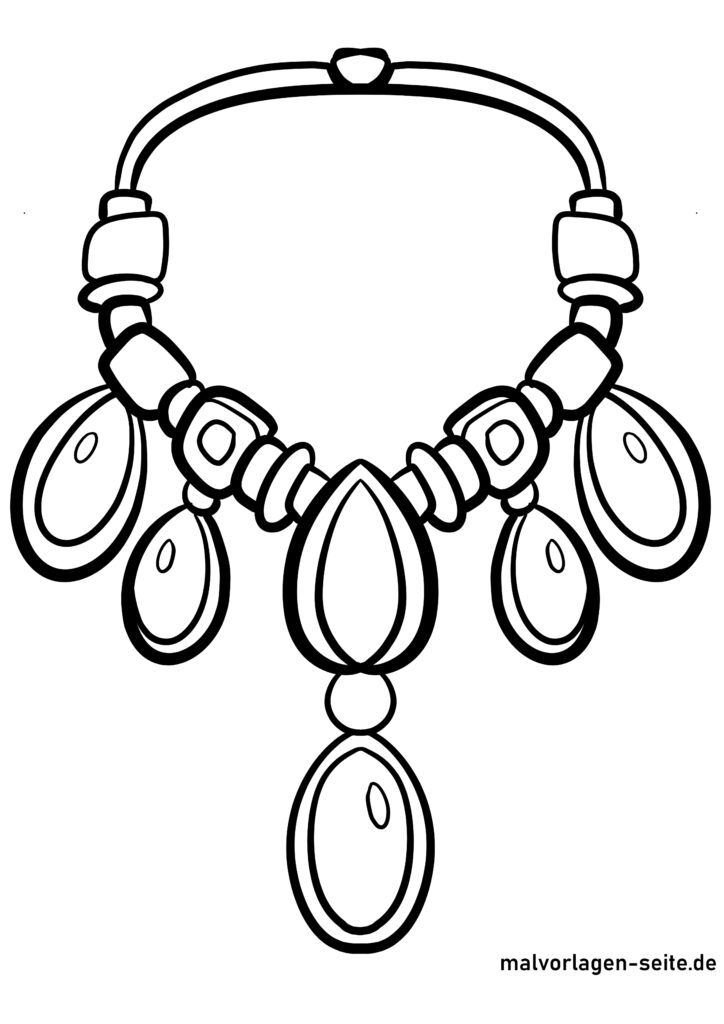 33 Shiny Jewelry Coloring Pages Printable 27