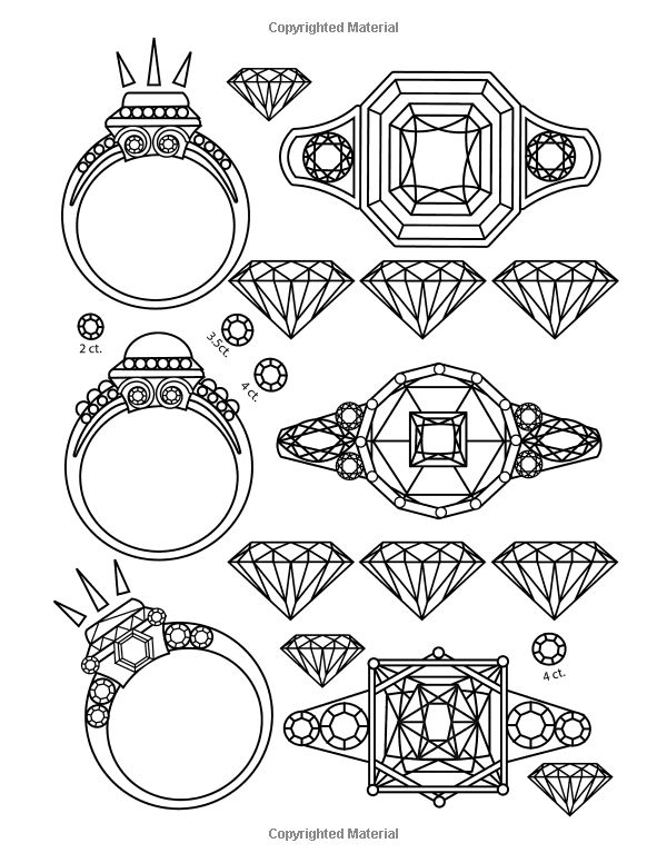 33 Shiny Jewelry Coloring Pages Printable 31