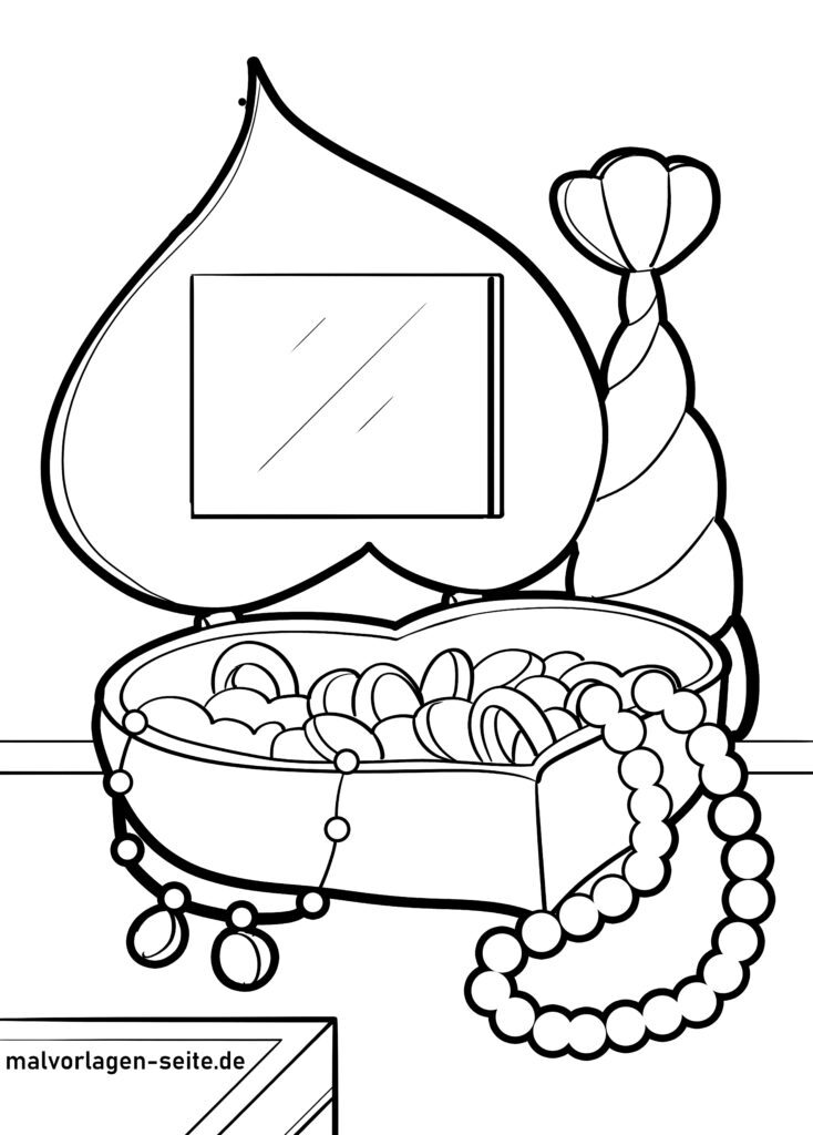 33 Shiny Jewelry Coloring Pages Printable 8