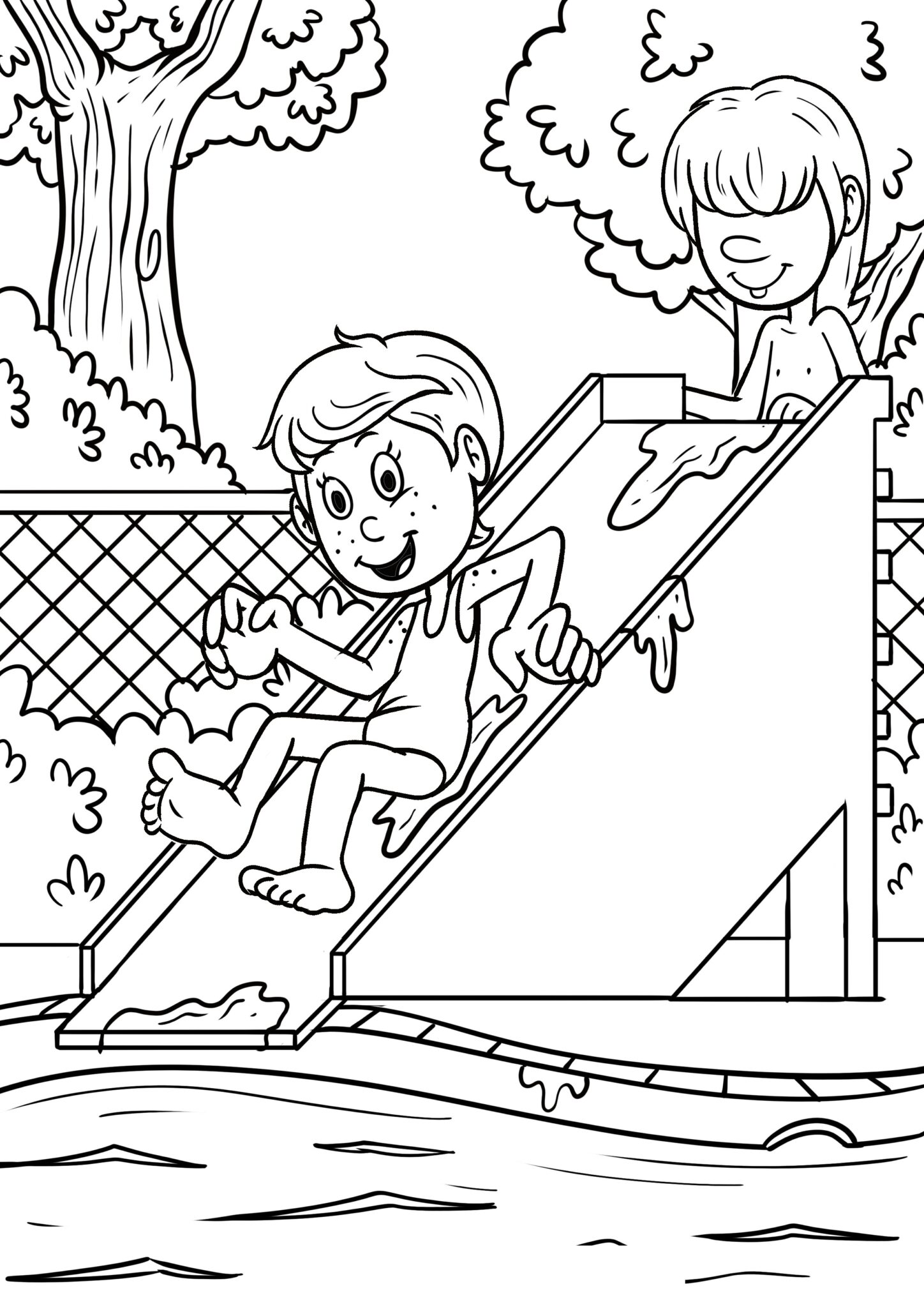 33 Slide Coloring Pages Printable 27