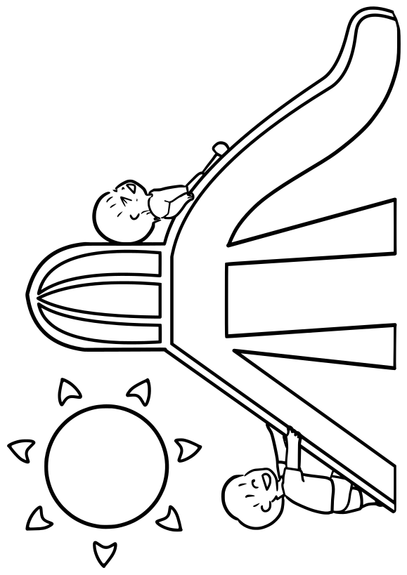 slide coloring pages printable jpg