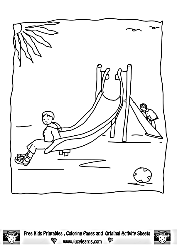 slide coloring pages printable jpg