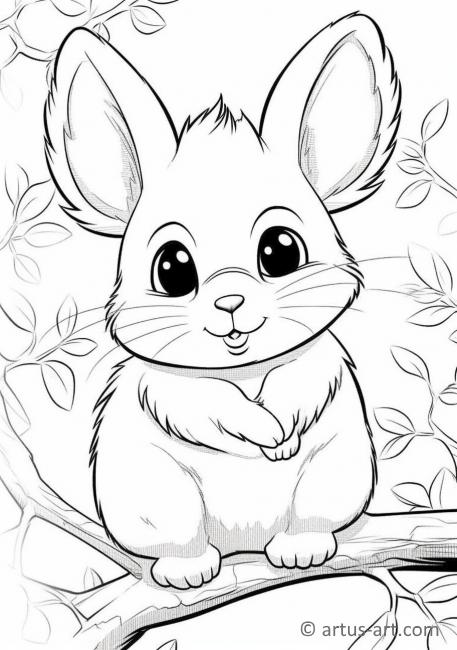 soft chinchilla coloring page printable jpg