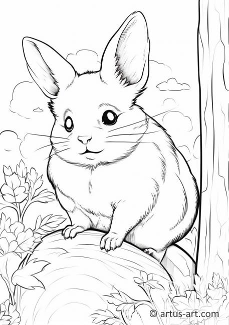 33 Soft Chinchilla Coloring Page Printable 30