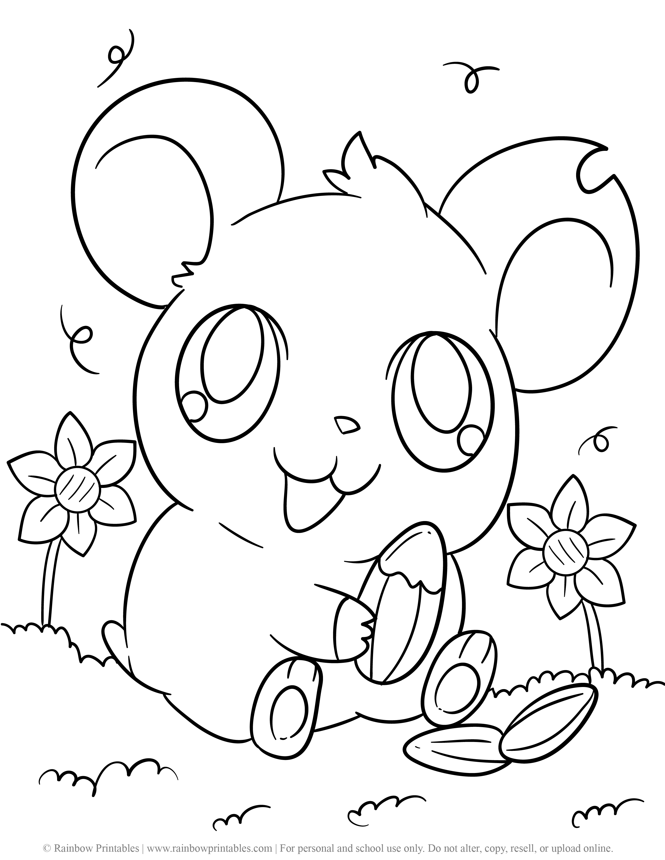 33 Soft Chinchilla Coloring Page Printable 5