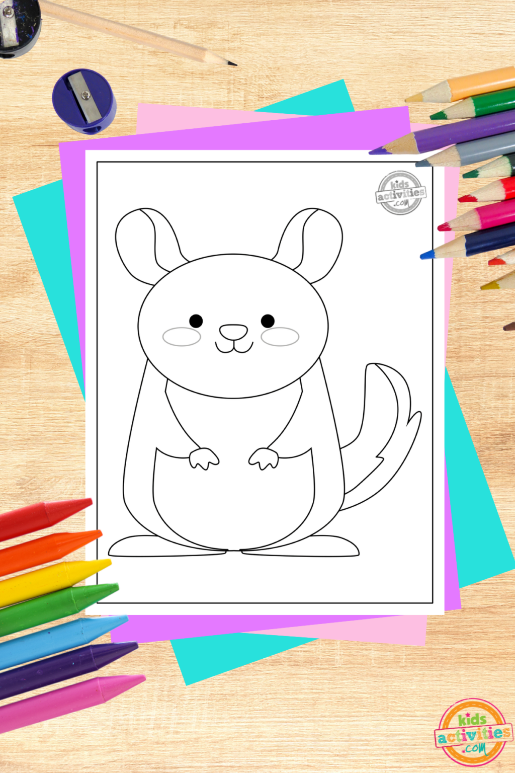 33 Soft Chinchilla Coloring Page Printable 6