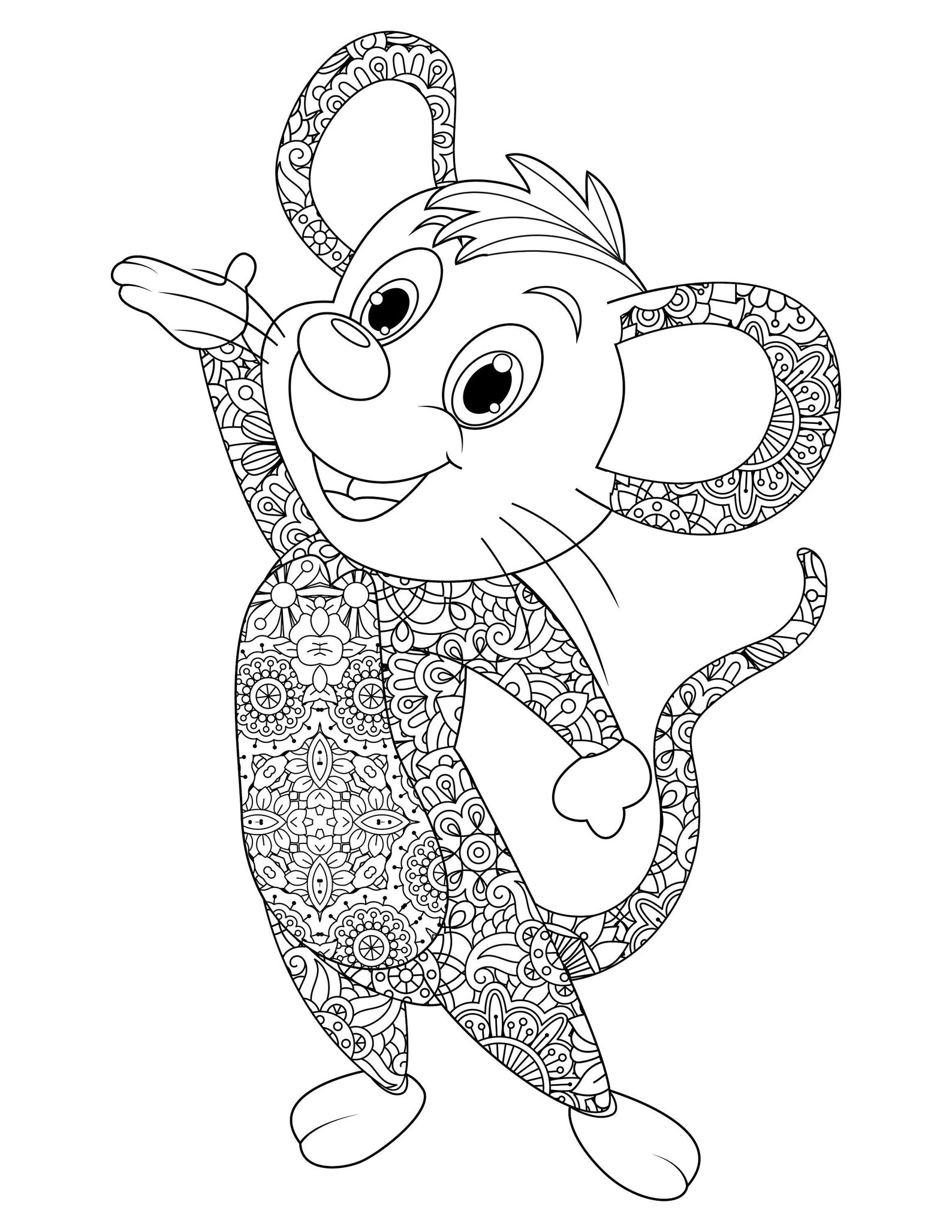 33 Soft Chinchilla Coloring Page Printable 9