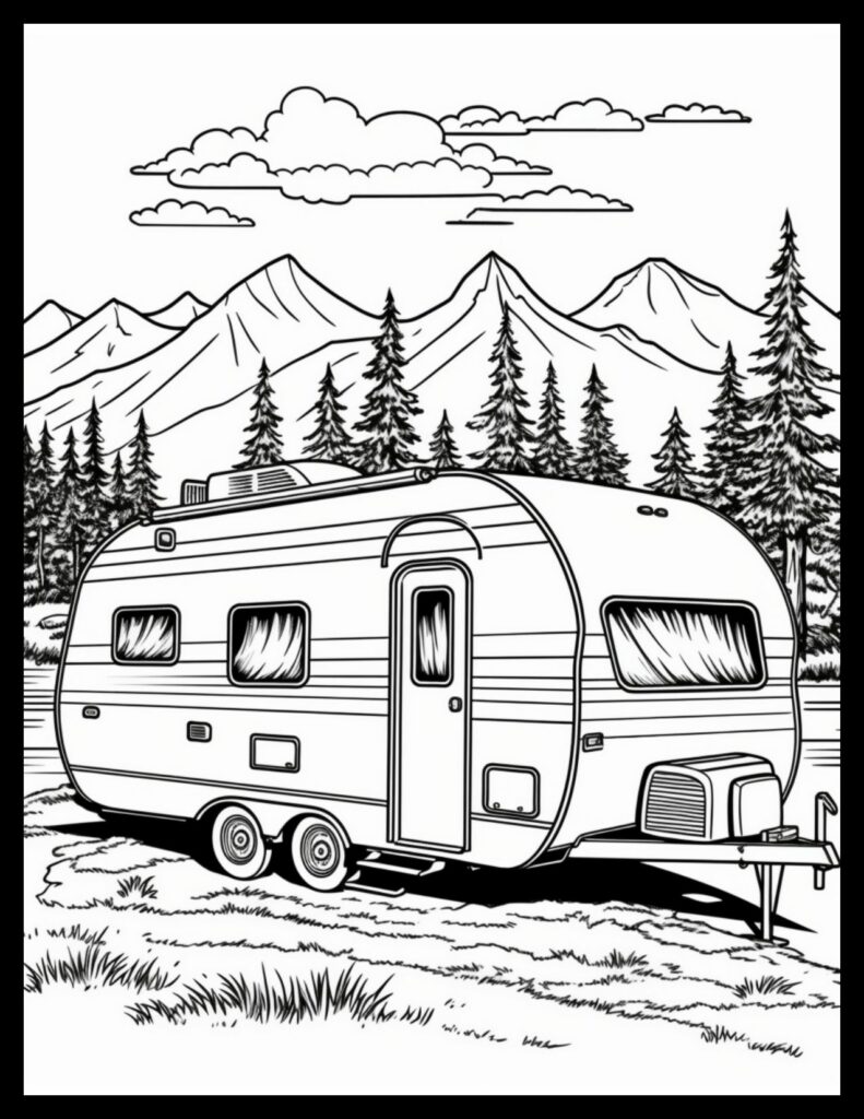 33 Travel Coloring Pages Printable 12