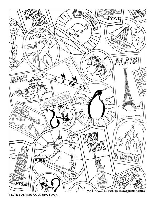 33 Travel Coloring Pages Printable 27