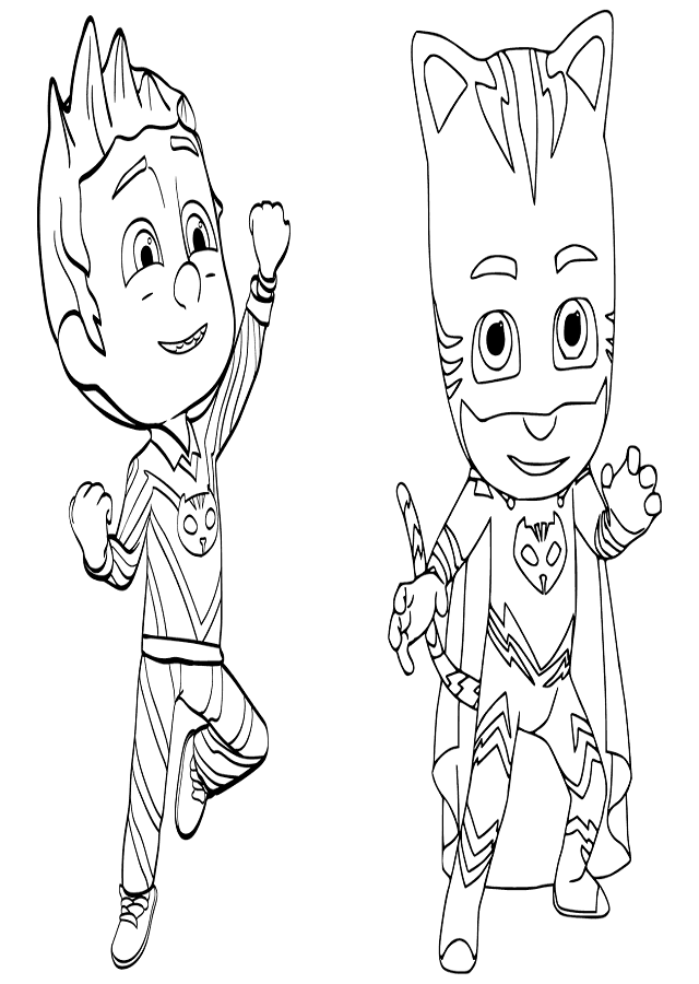 34 Catboy from PJ Masks Coloring Pages Printable 19