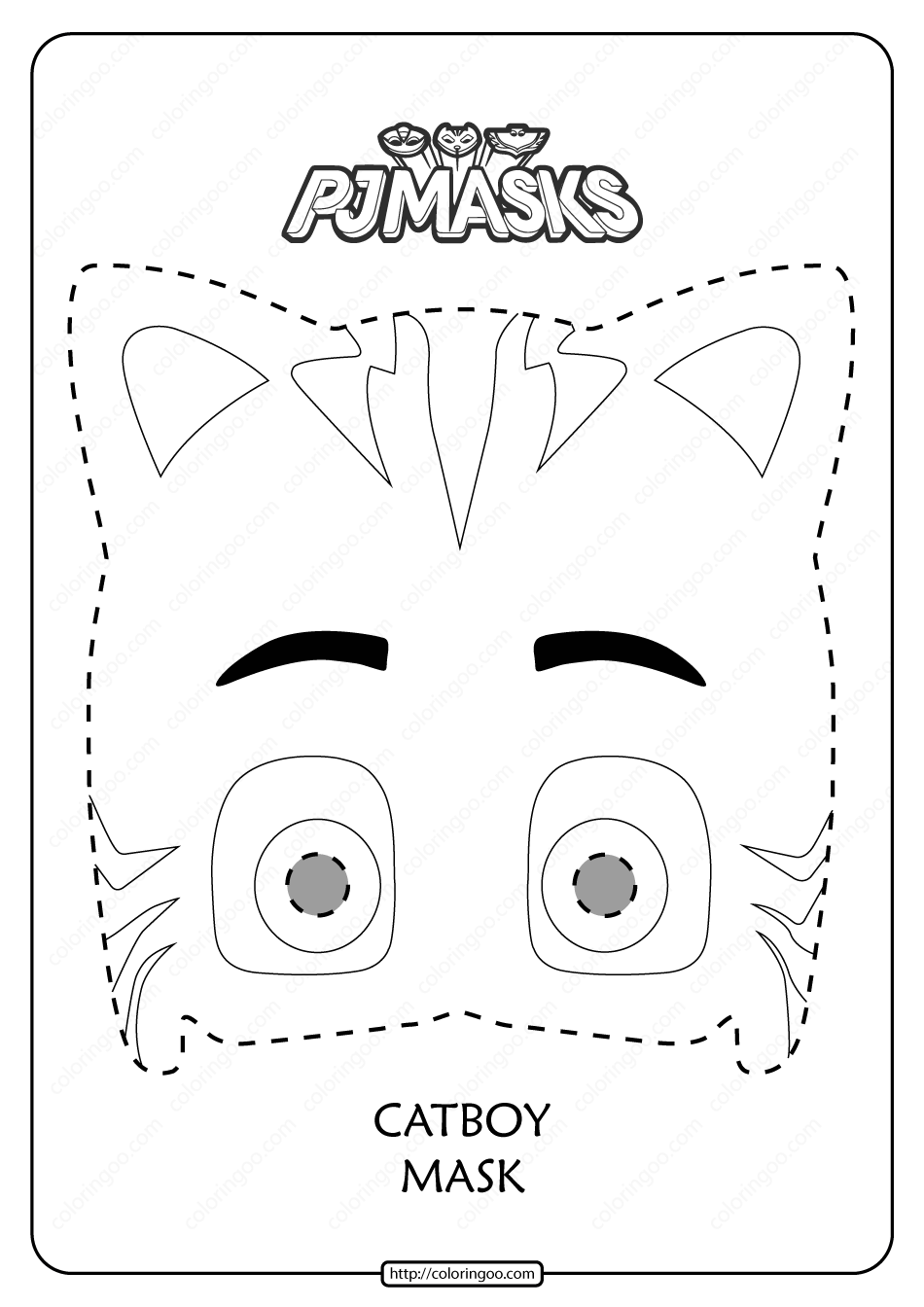 catboy from pj masks coloring pages printable jpg