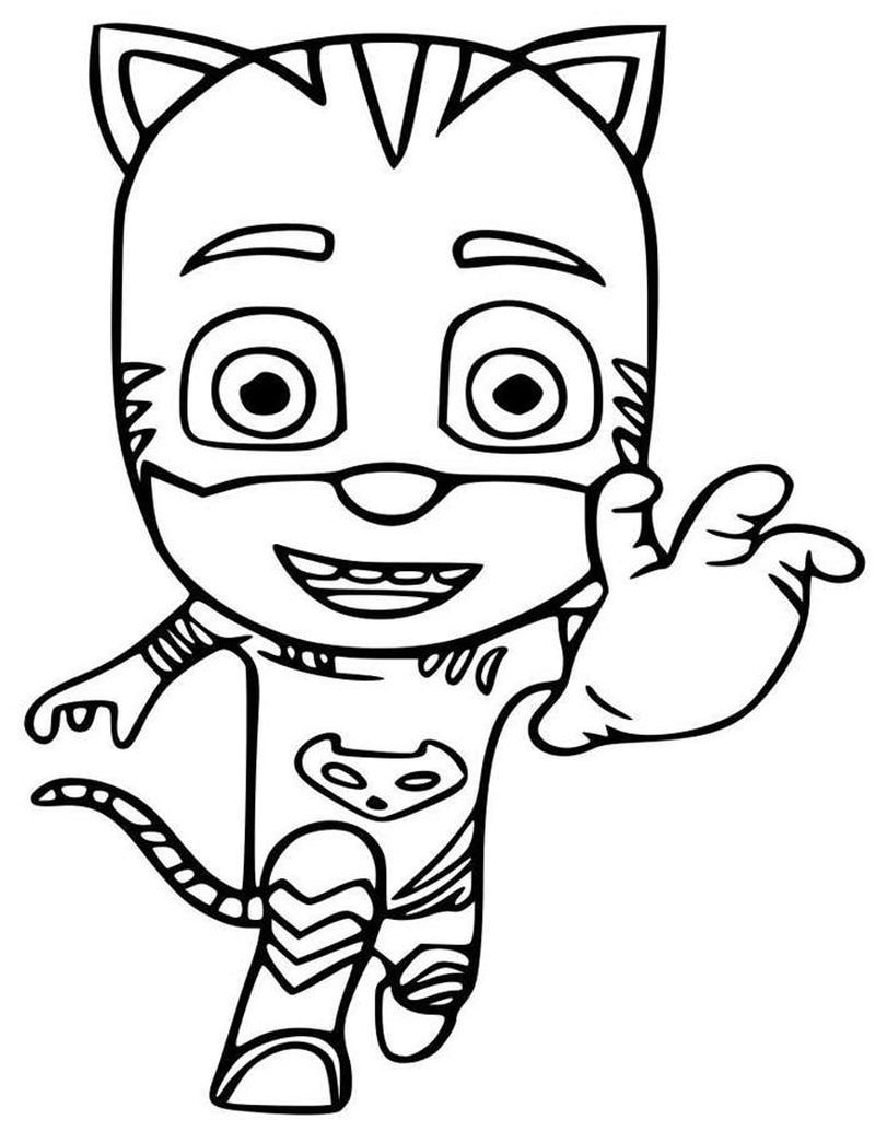 catboy from pj masks coloring pages printable jpg