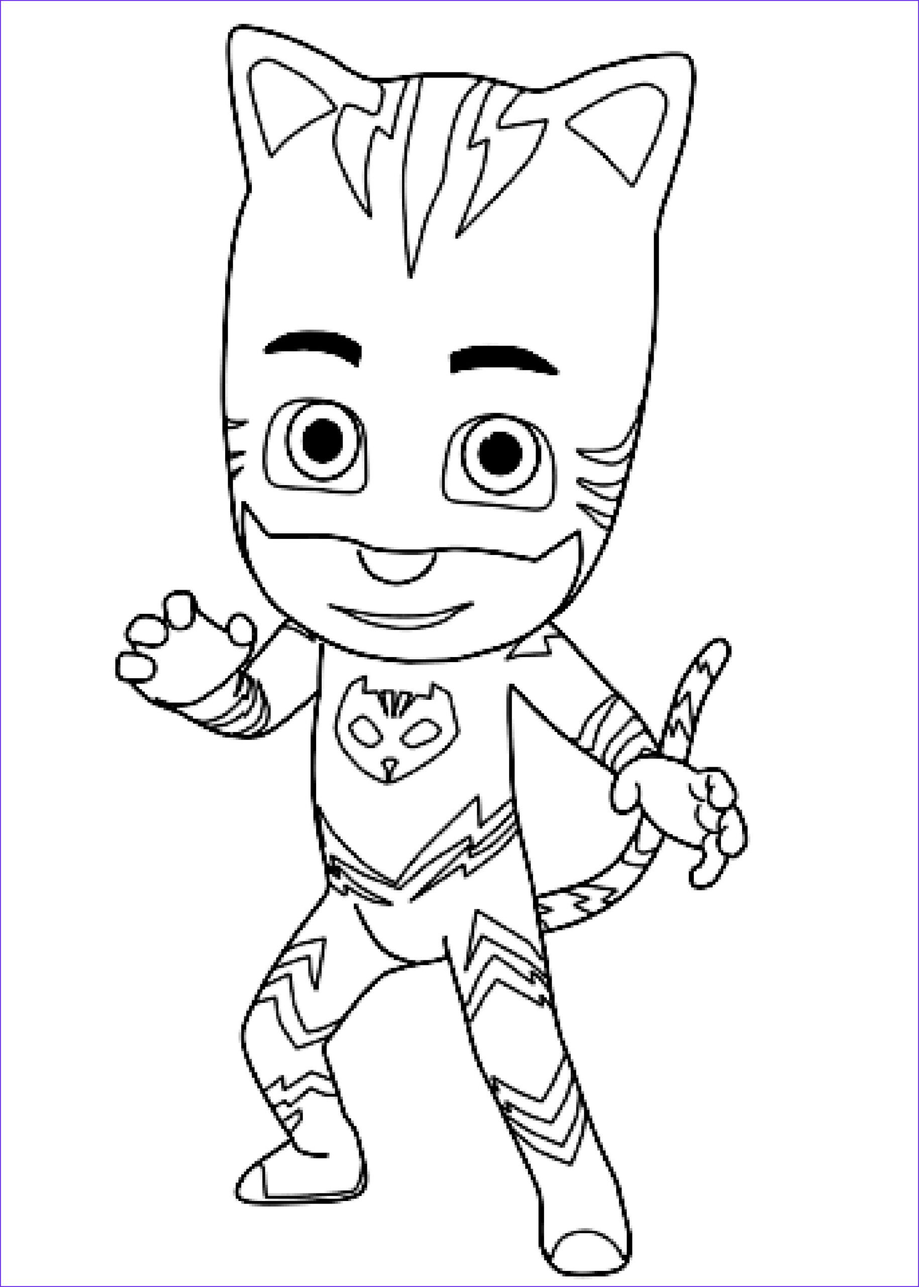 catboy from pj masks coloring pages printable jpg