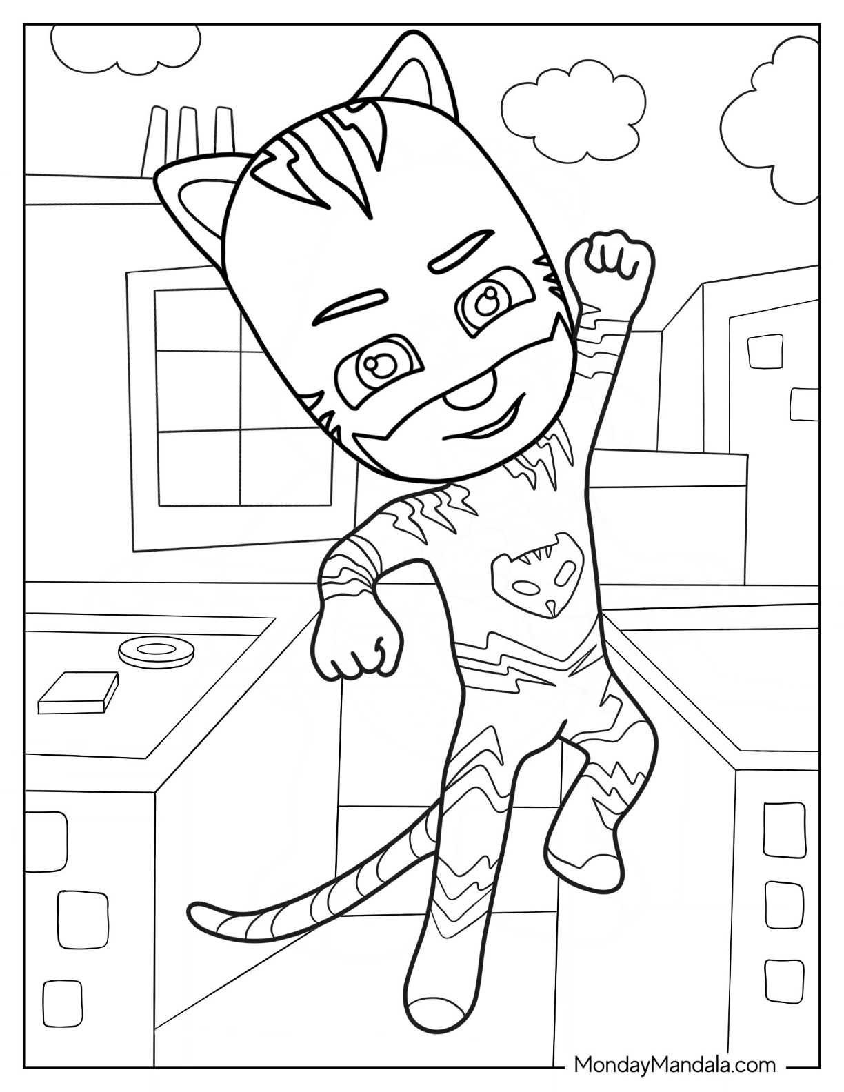 34 Catboy from PJ Masks Coloring Pages Printable 31