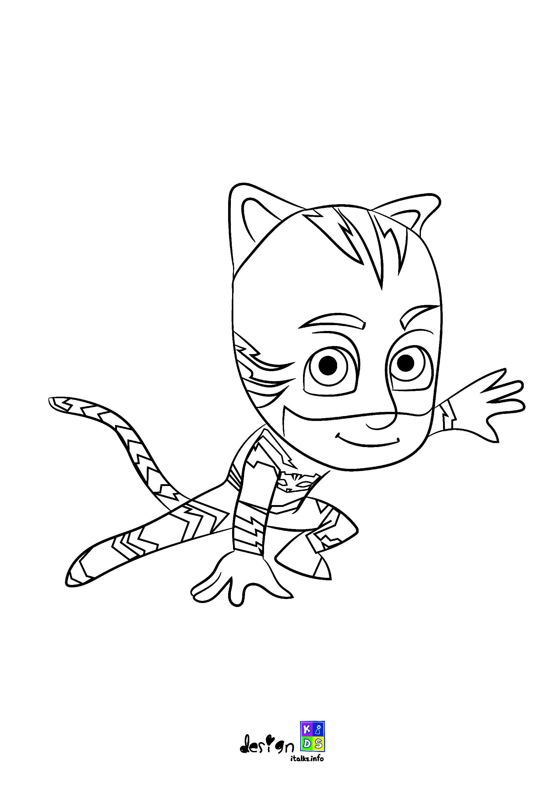 catboy from pj masks coloring pages printable jpg