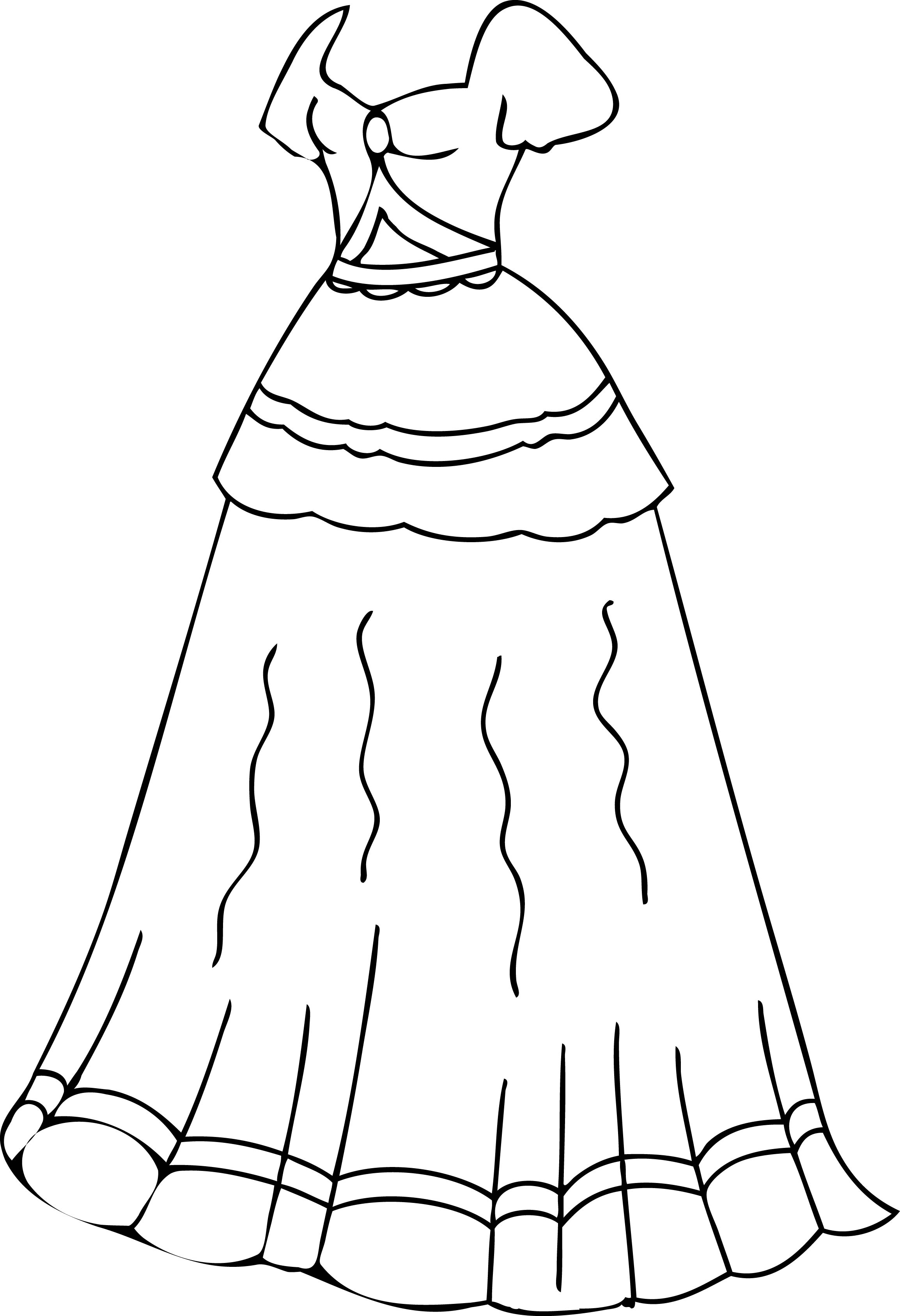 34 Flower Dress Coloring Pages Printable 11