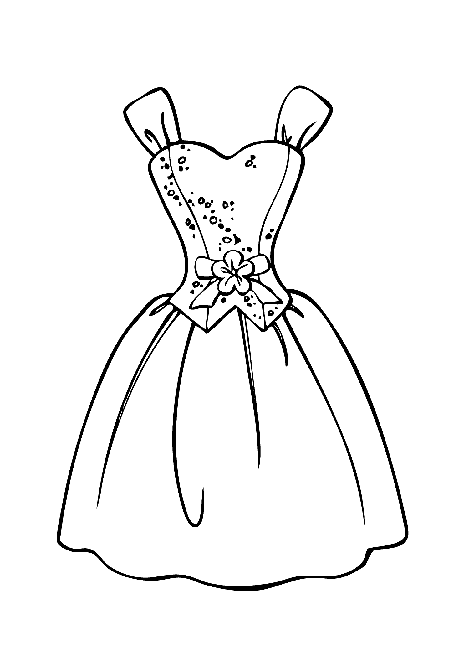 34 Flower Dress Coloring Pages Printable 21