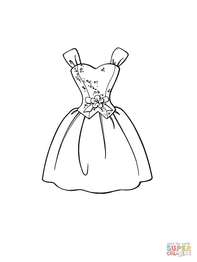 34 Flower Dress Coloring Pages Printable 22