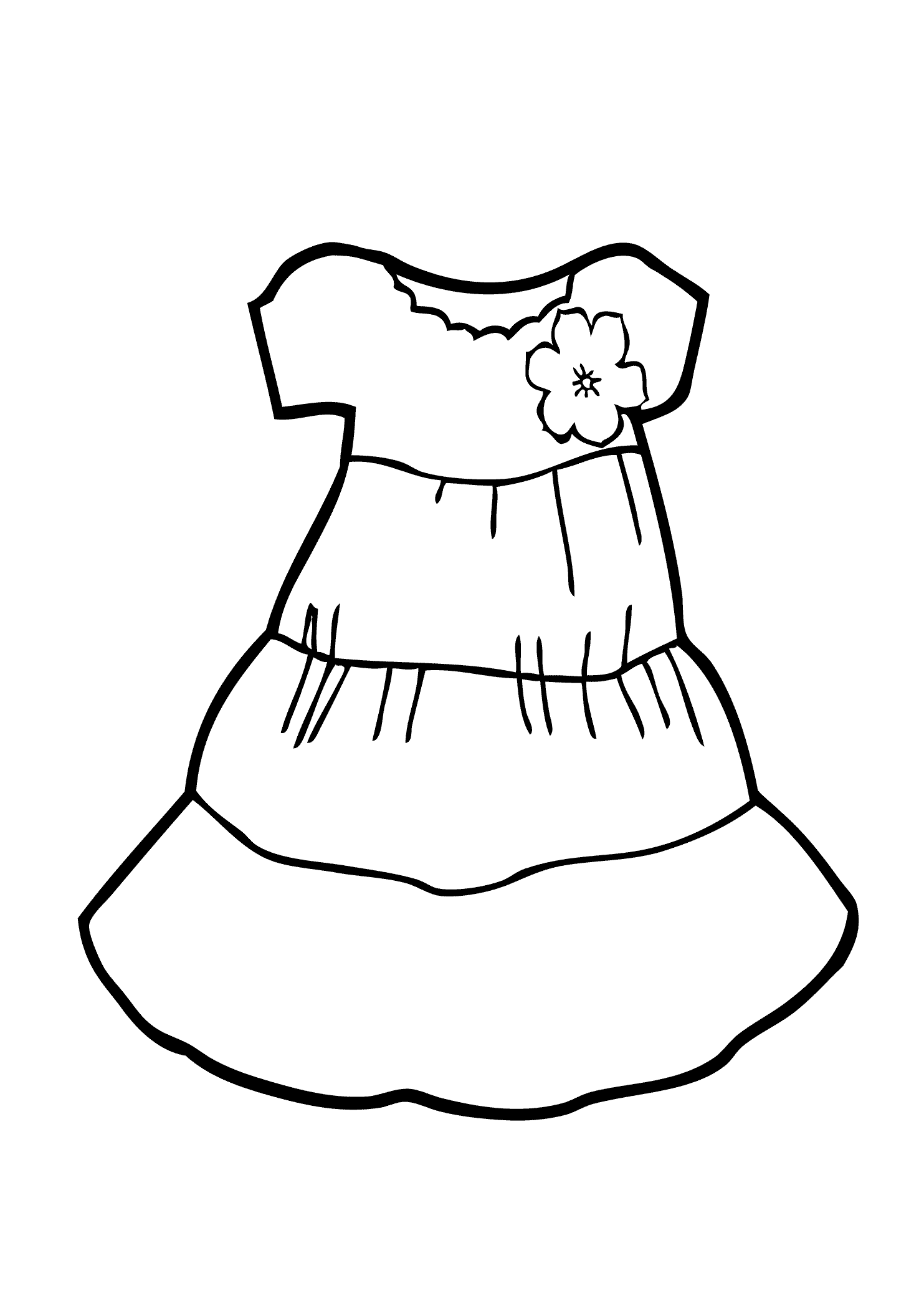 flower dress coloring pages printable jpg