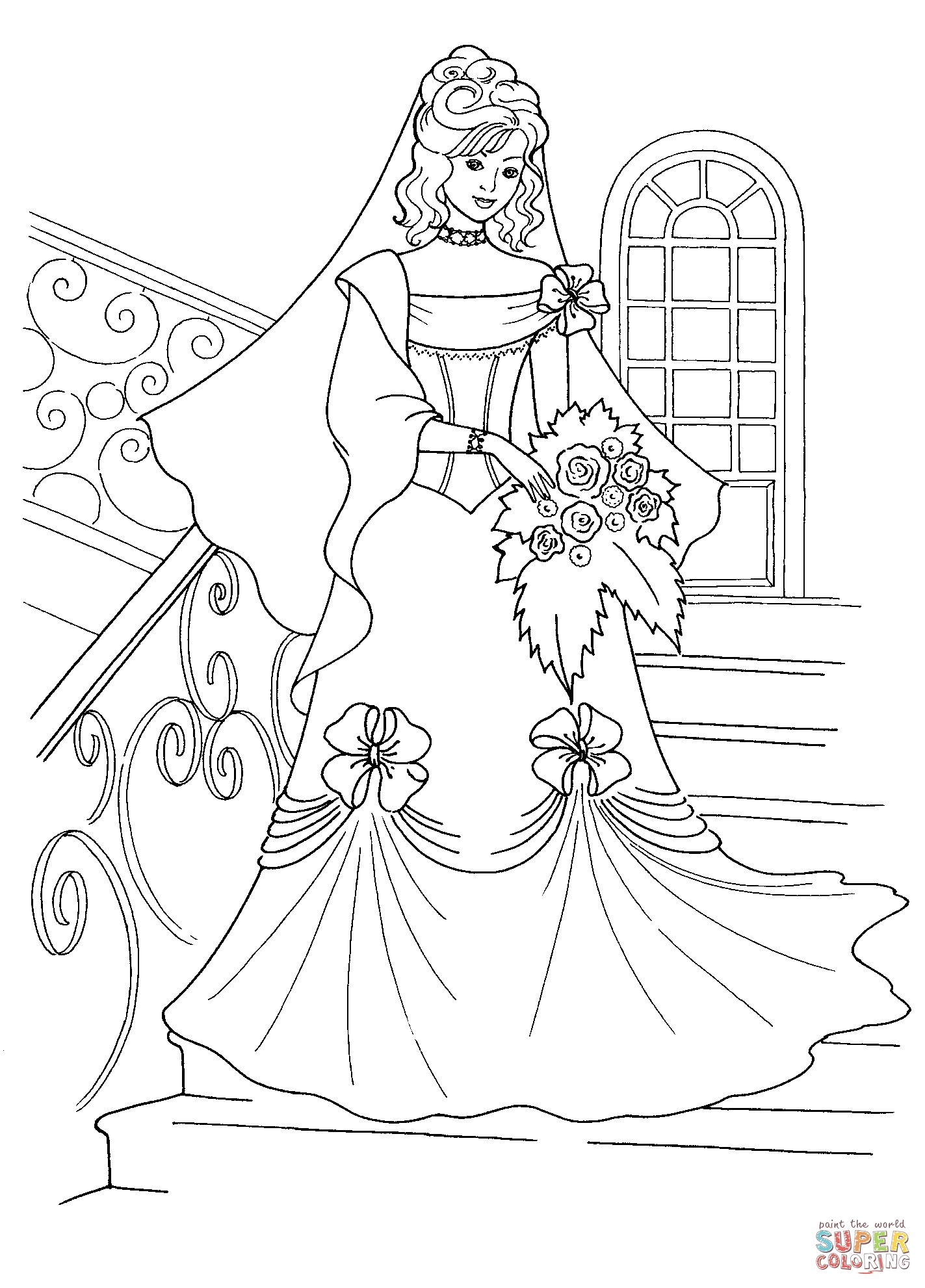 flower dress coloring pages printable jpg