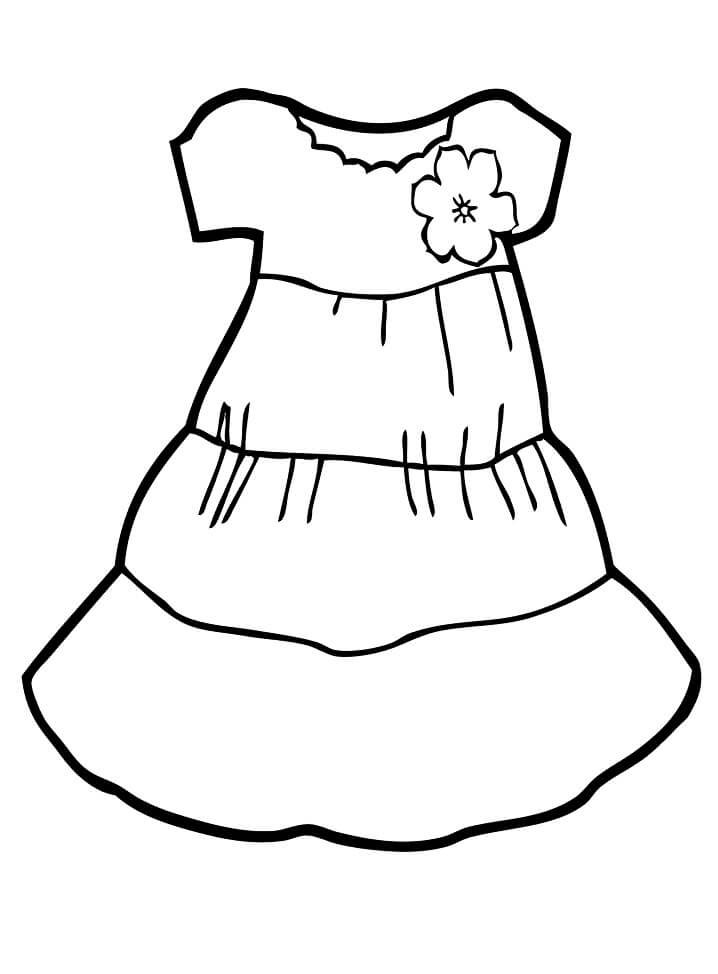 34 Flower Dress Coloring Pages Printable 33